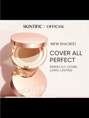 Skintific Cover All Perfect Cushion Foundation - Rose Gold Compact